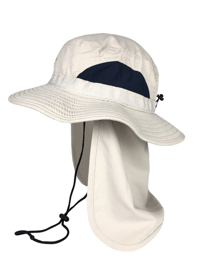 Adult Broad Brimmed Hat Flap - Sand
