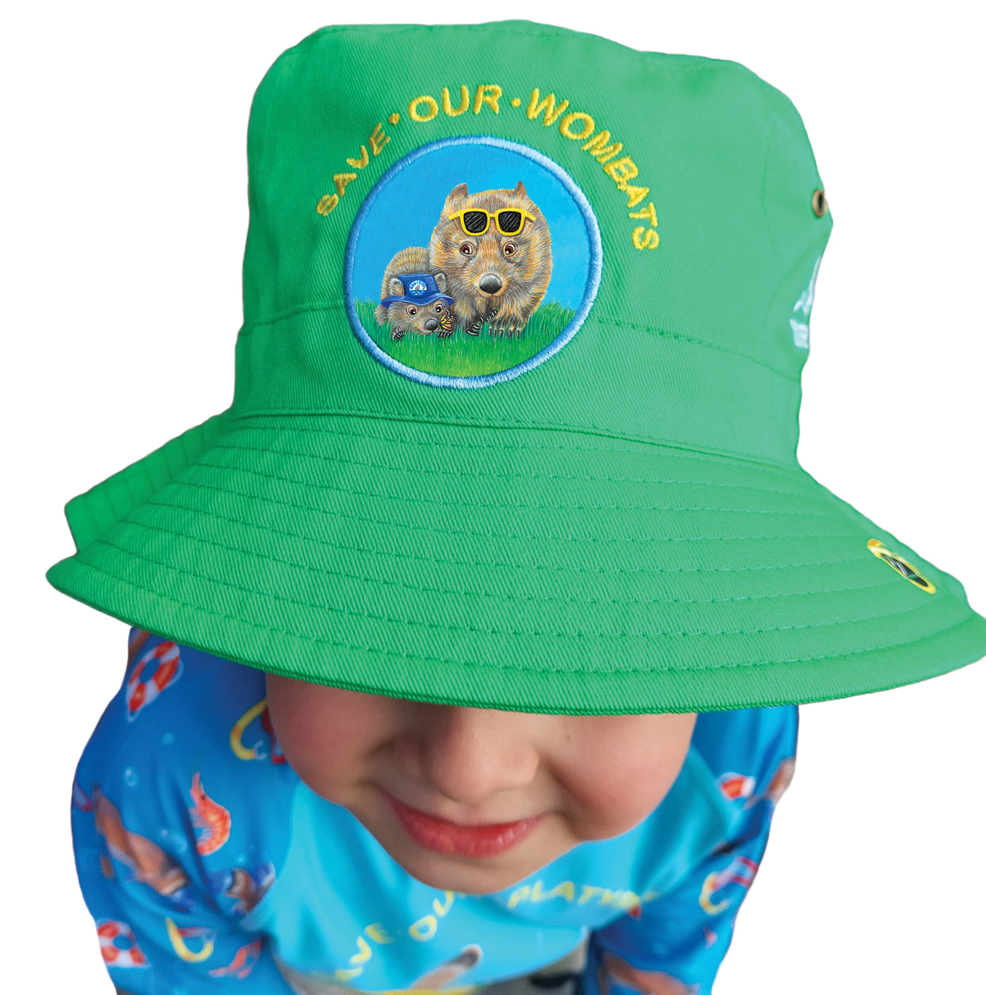 Kids Bucket Hat - Save Our Wombats